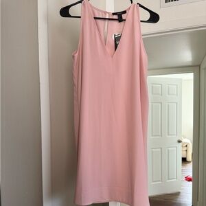 Elegant Pink Sleeveless Dress
